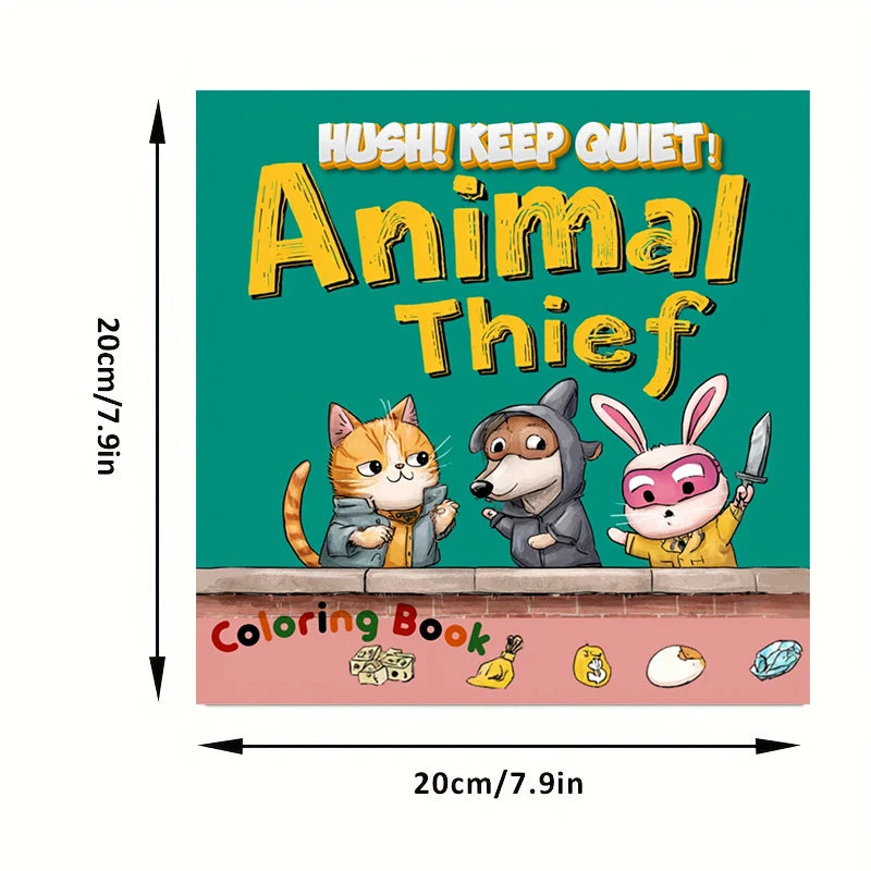 Animal Thief Style Colouring Book