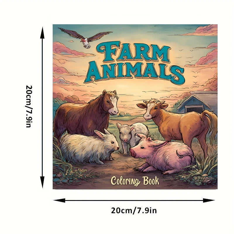 Farm Animals Colouring Book