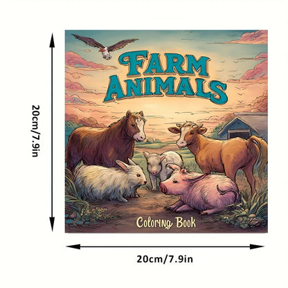 Farm Animals Colouring Book