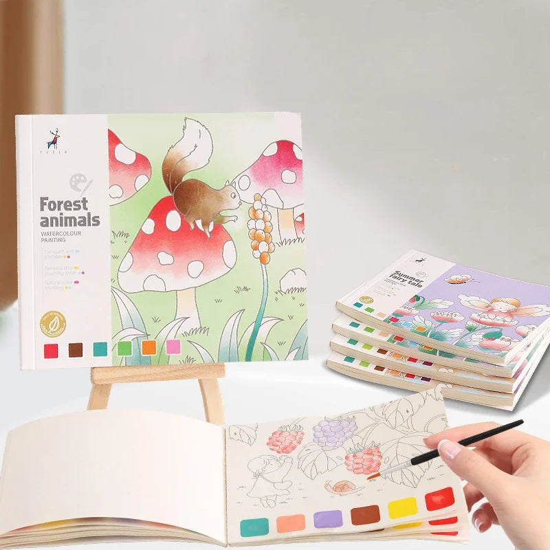 Portable Watercolor Painting Book