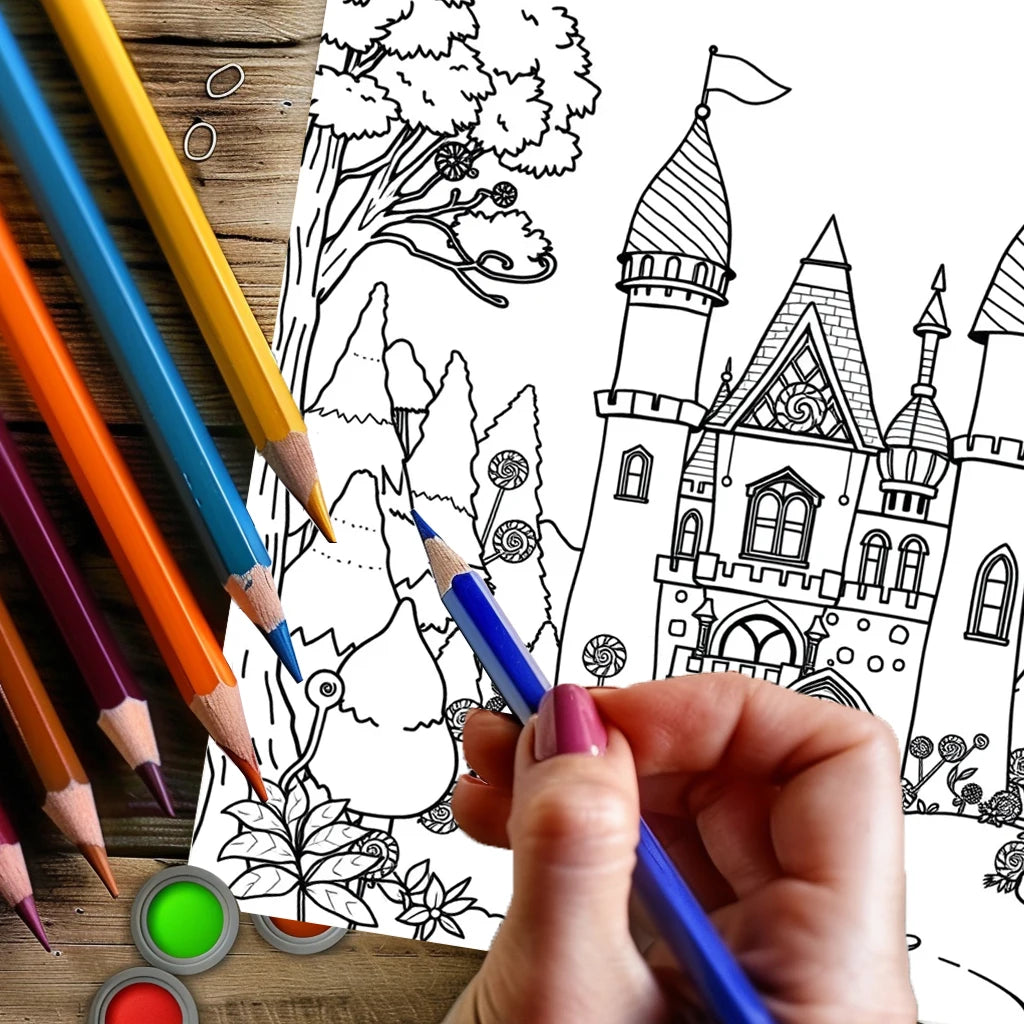 Fairy Tale Castles Colouring Book