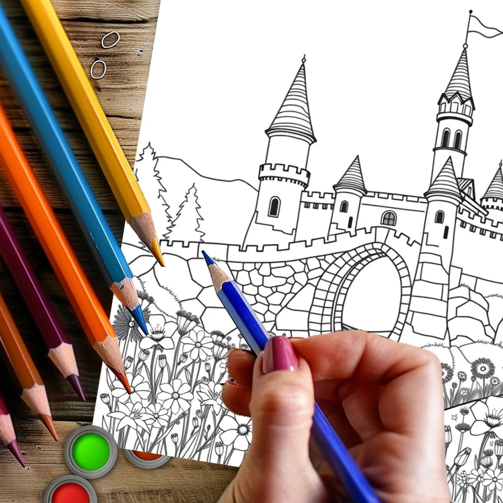 Fairy Tale Castles Colouring Book