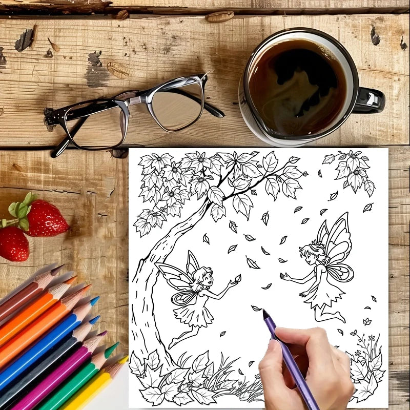 Fairy Garden Colouring Book