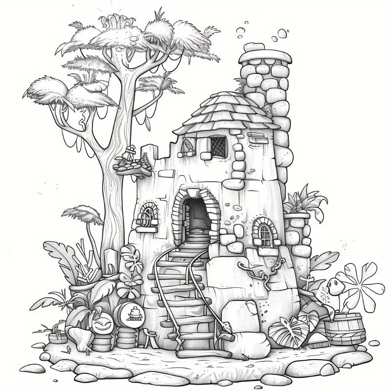 Magic Forest Colouring Book