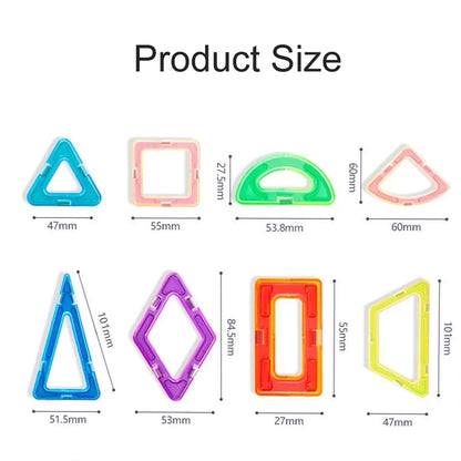 Magnetic Building Blocks Set (30–168pcs) – Shape, Build, Imagine!