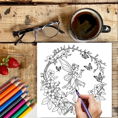 Fairy Garden Colouring Book