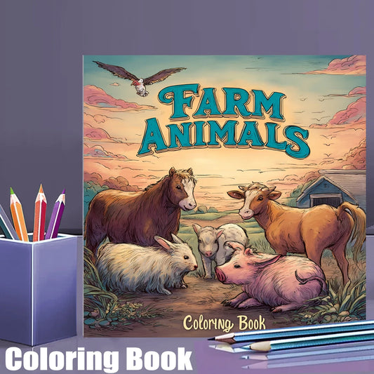 Farm Animals Colouring Book