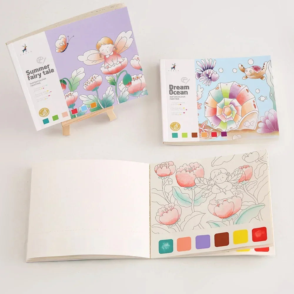 Portable Watercolor Painting Book