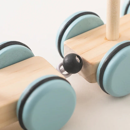 Wooden Montessori Animal Train Set