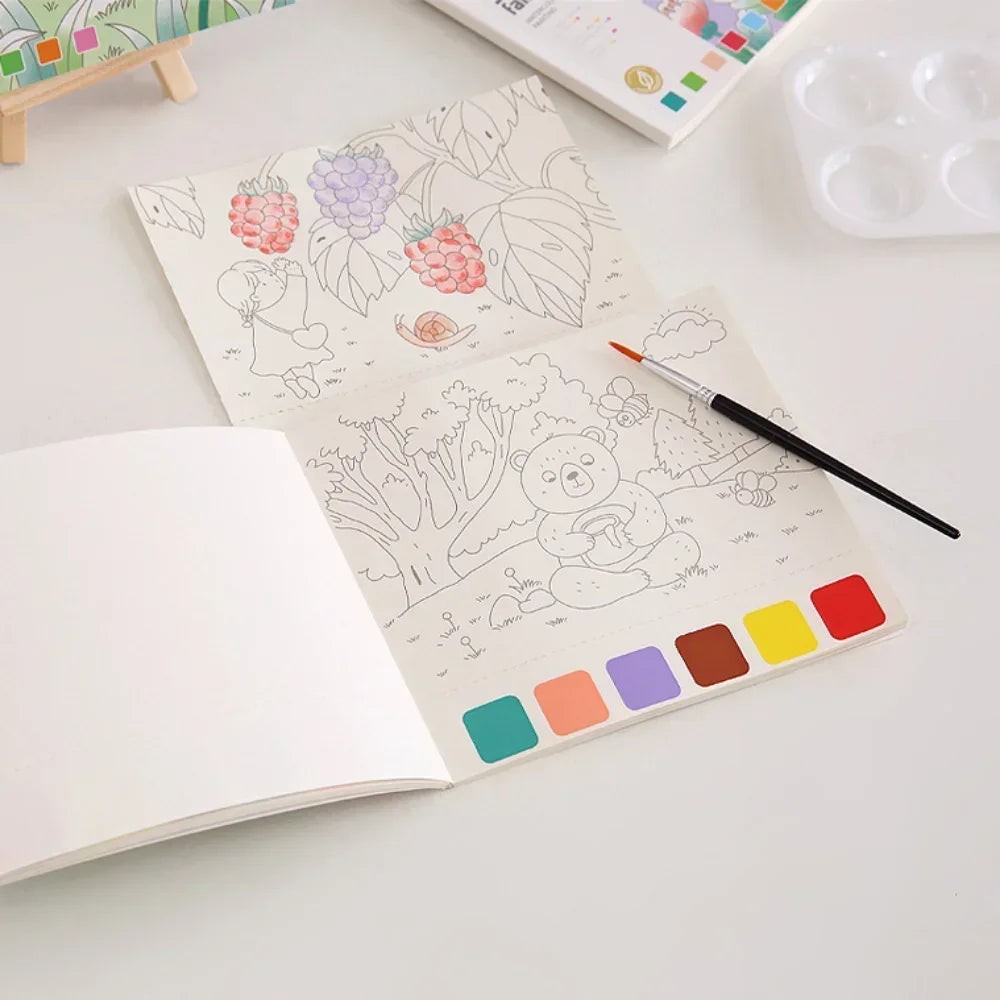 Portable Watercolor Painting Book