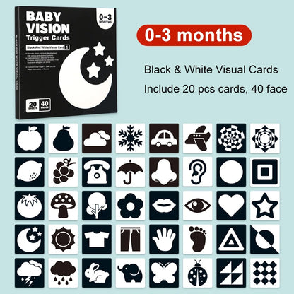 Montessori High-Contrast Visual Flash Cards