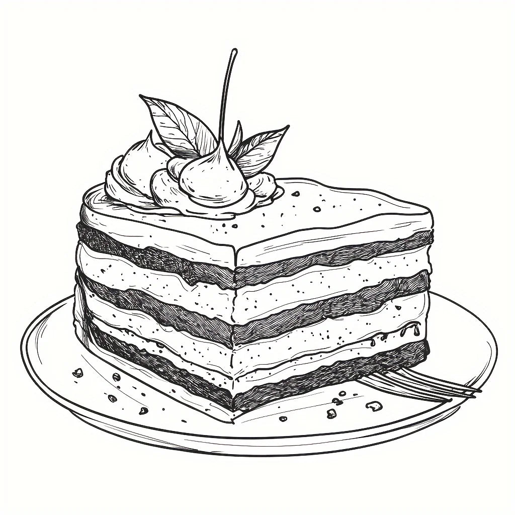 Dreamy Dessert Colouring Book