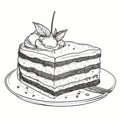 Dreamy Dessert Colouring Book