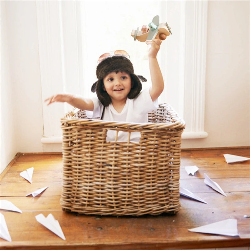 Wooden Plane  – Montessori Aircraft Model With Animals