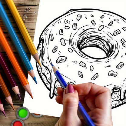 Dreamy Dessert Colouring Book