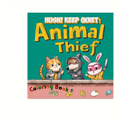 Animal Thief Style Colouring Book