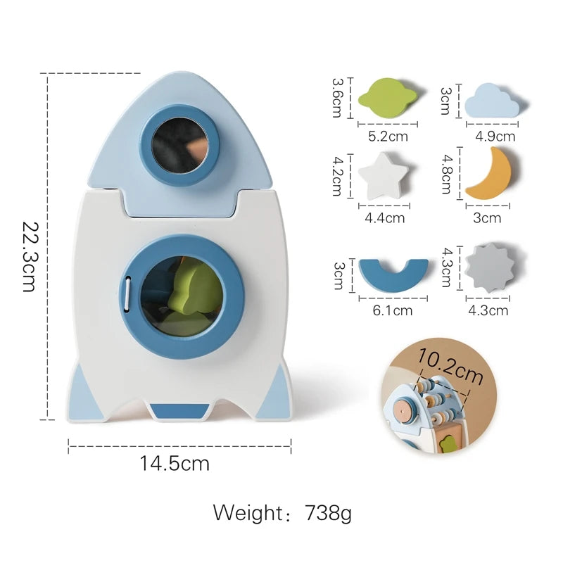 Montessori Shape Sorting Rocket