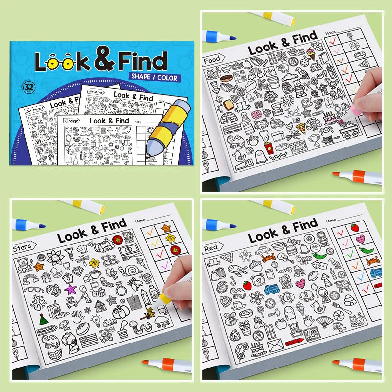 Children’s Search & Find Activity Book – Fun Learning Through Play!