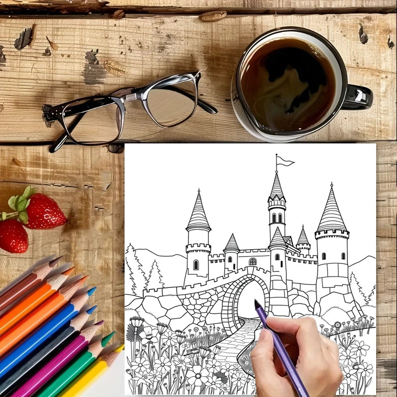 Fairy Tale Castles Colouring Book