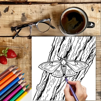 Cute Insects and Bugs Colouring Book