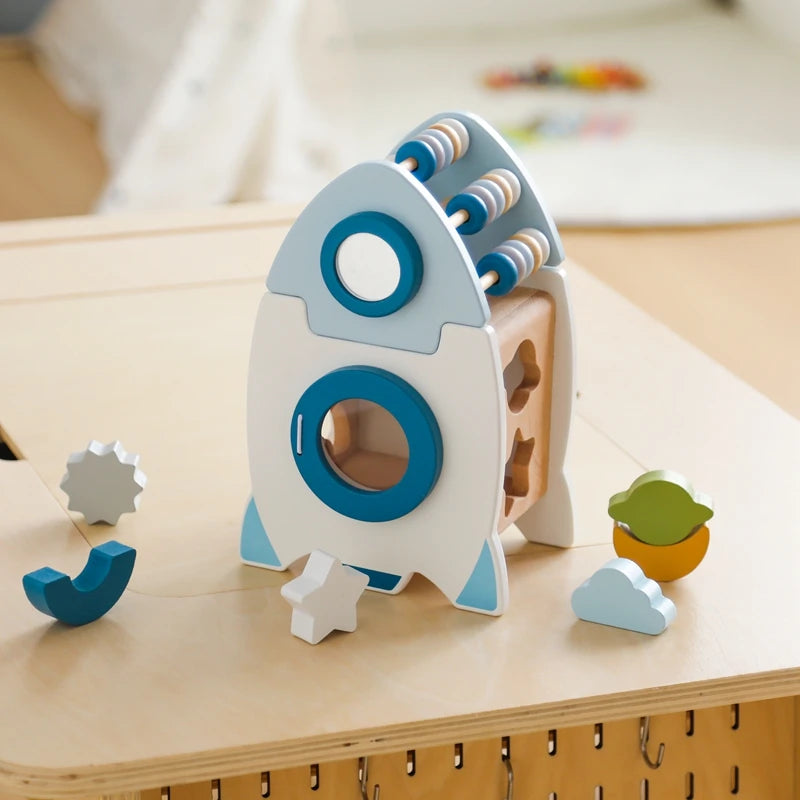 Montessori Shape Sorting Rocket