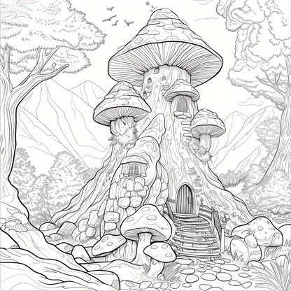 Magic Forest Colouring Book