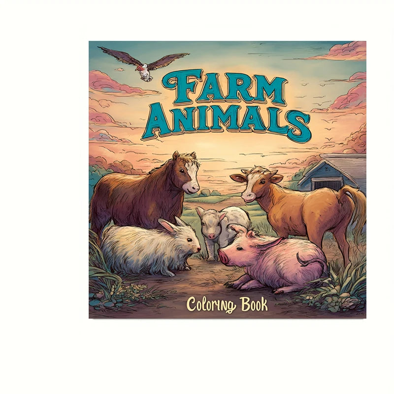 Farm Animals Colouring Book