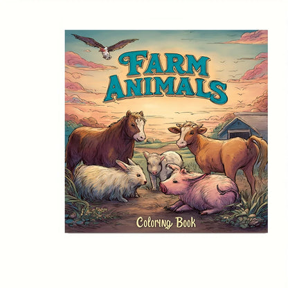 Farm Animals Colouring Book