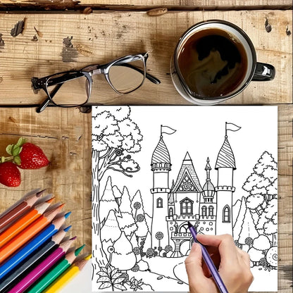 Fairy Tale Castles Colouring Book