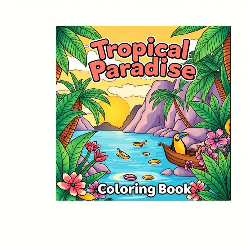 Tropical Paradise Colouring Book