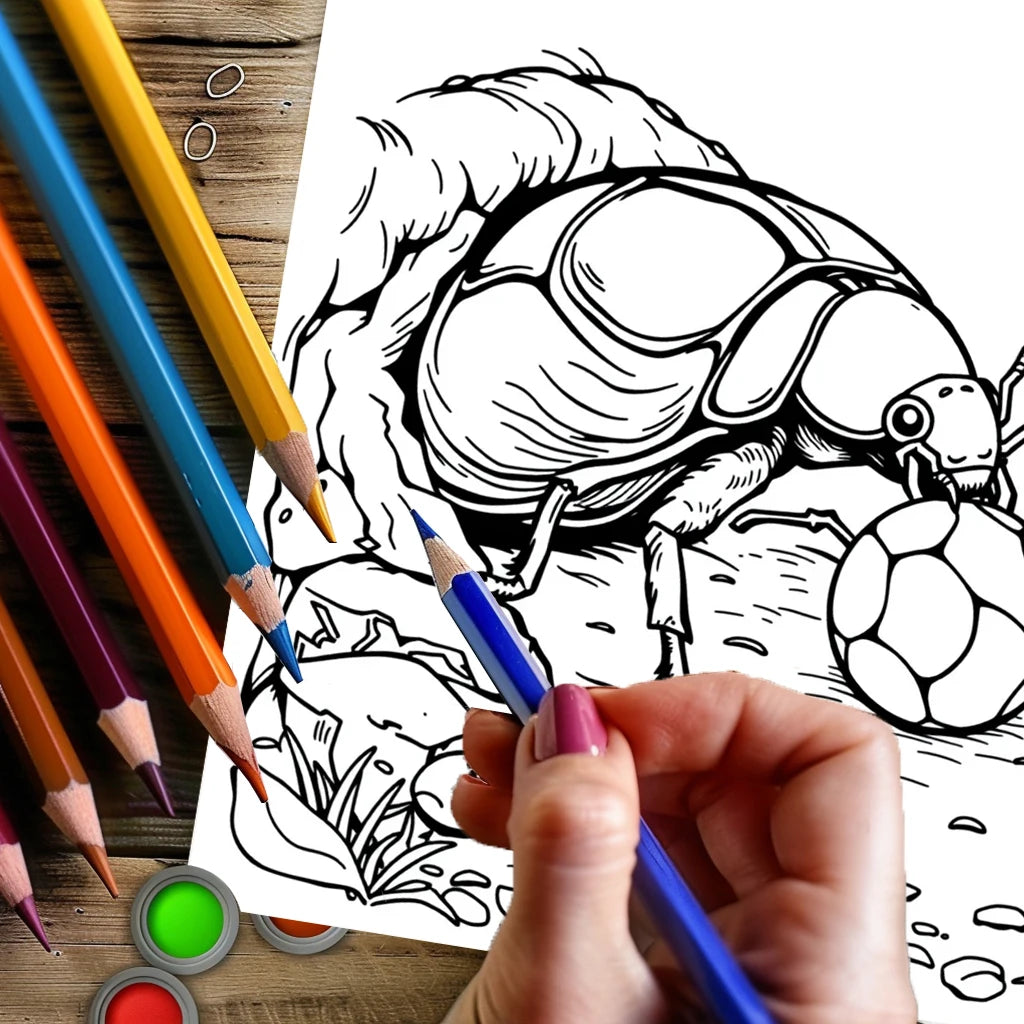 Cute Insects and Bugs Colouring Book