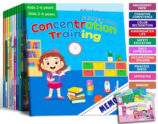 Montessori Cartoon Sticker Books