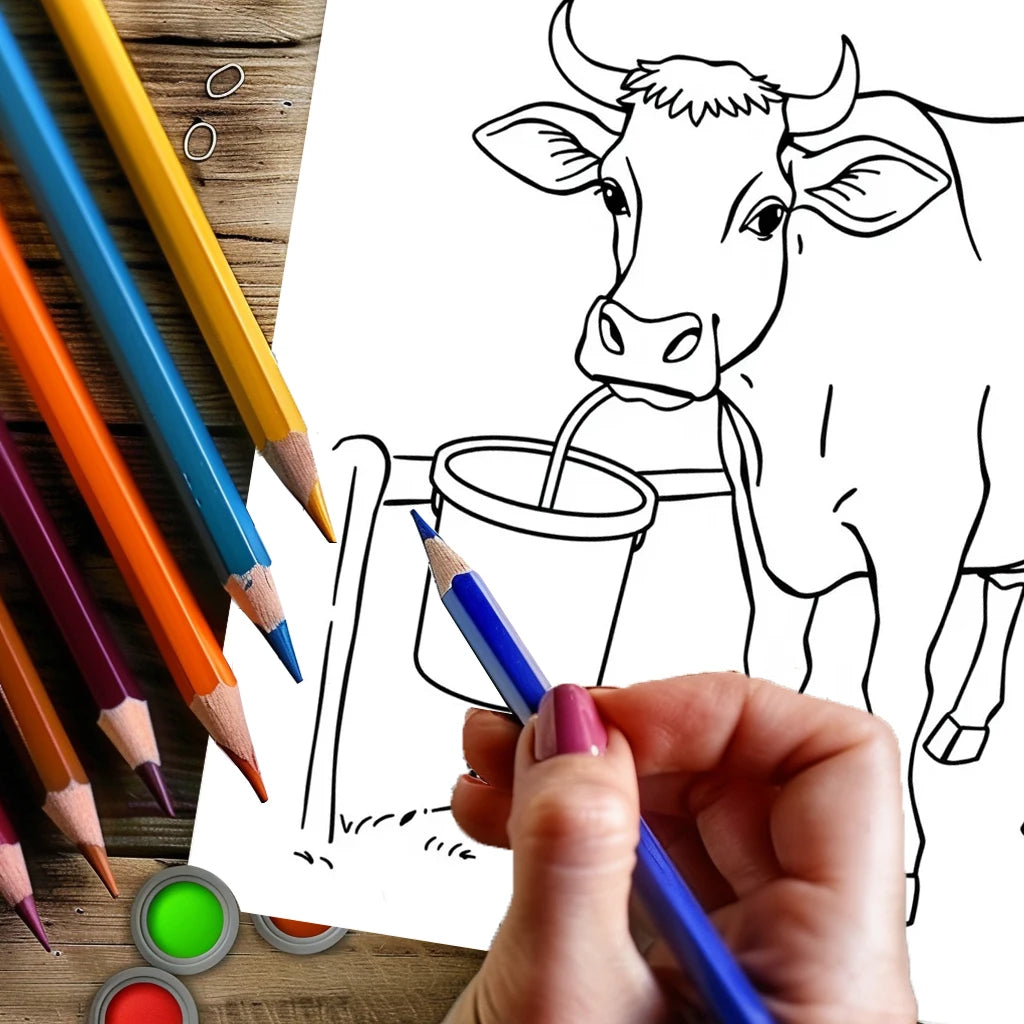 Farm Animals Colouring Book