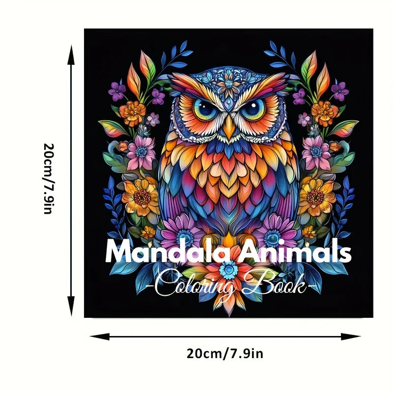Mandala Animals Colouring Book