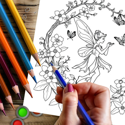 Fairy Garden Colouring Book