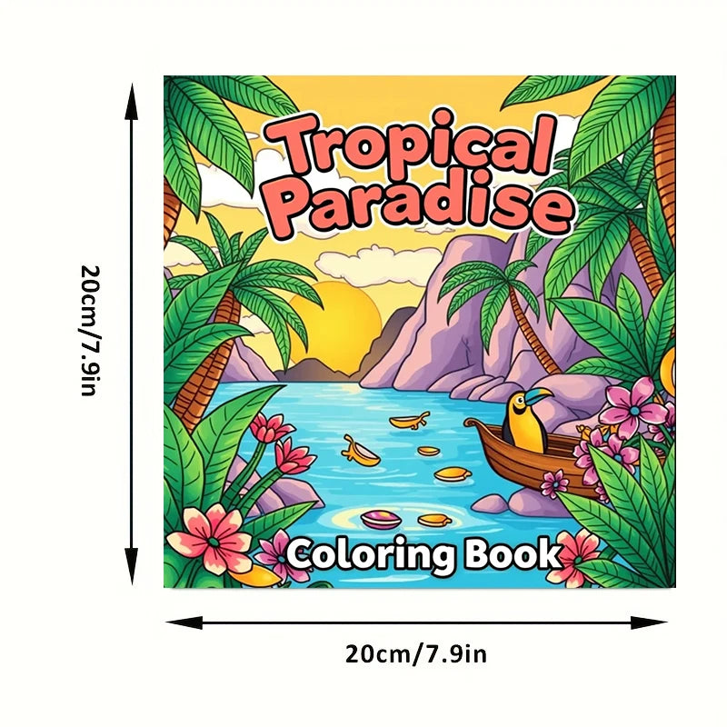 Tropical Paradise Colouring Book