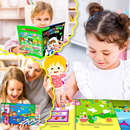 Montessori Cartoon Sticker Books