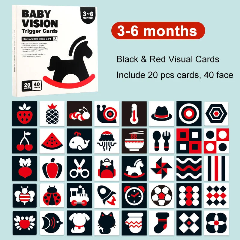 Montessori High-Contrast Visual Flash Cards