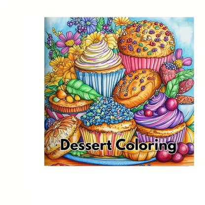 Dreamy Dessert Colouring Book